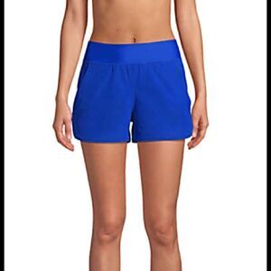 Land’s End 5” quick dry swim cover up with NO panty 8P cobalt